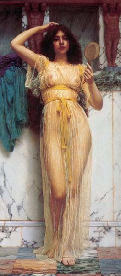 John William Godward The Mirror oil painting picture